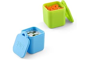 Premium 2-Pack Dip Containers for Resealed OmieBox, 4oz Leakproof Silicone Dipping Cups