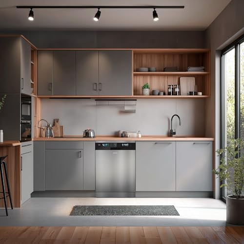 Miniatura 4 de Lavavajillas D6 Libre Instalación 60 Cm - Clase B Alta Eficiencia, 15 Cubiertos, 8 Programas, Apertura Automática, Luz Uv E Inicio Diferido - Lavavajillas Acero Inoxidable Inox Con Secado Turbo Inox