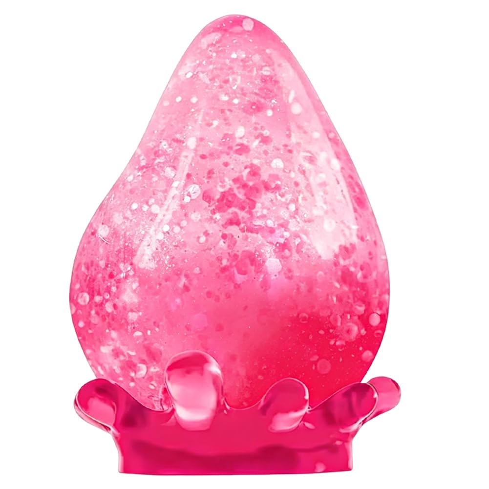 Water Drop Fidget Stress Ball, Raindrop Stress Balls, Squeeze Toys for Kids Adults, Raindrop Shaped Soft Fidget, Squishy Fidget Toys, Sensory Toy for Anxiety Relief, Birthday Party Gifts (Pink)