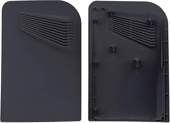 Disc Edition Face Plates with Cooling Vents Cover Skins Shell Panels for PS5 Console, Accessories for PlayStation 5 Protective Shell Replacement Faceplate (Black)