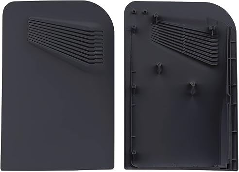 Disc Edition Face Plates with Cooling Vents Cover Skins Shell Panels for PS5 Console, Accessories for PlayStation 5 Protective Shell Replacement Faceplate (Black)