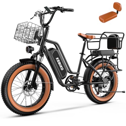 2 Seater Electric Bike, 48V 20AH(960WH) Large...