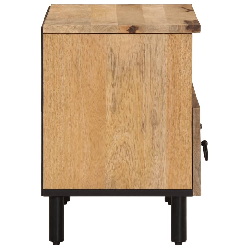 Lite drewno mango solidna szafka pod TV brąz 70x33x46 cm