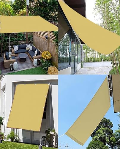 Voile solaire rectangulaire crème de haute qualité avec œillets - 5