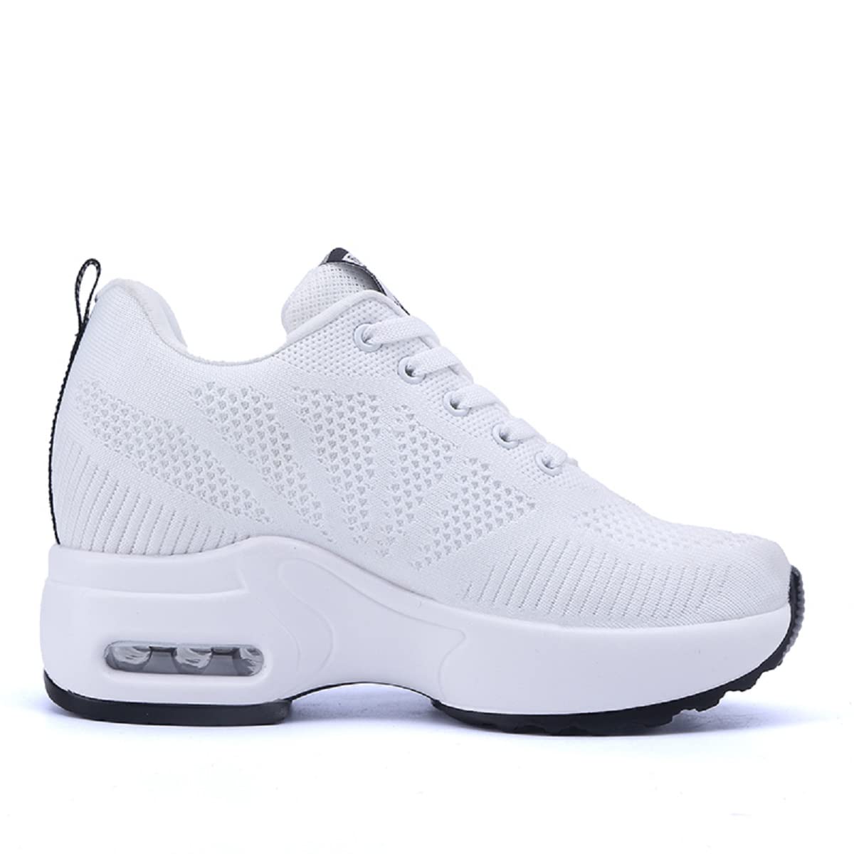 Sneakers Zeppa Interna Donna Scarpe da Ginnastica con Zeppa Alta Donna con Tacco 7 CM