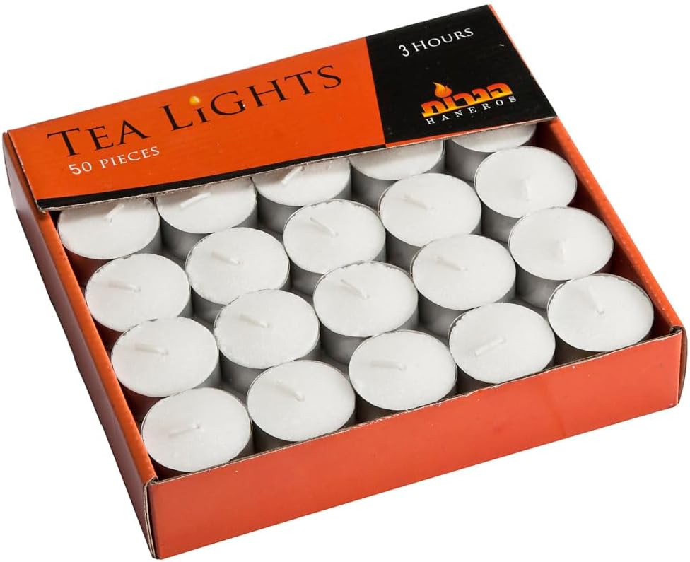 Haneiros Tea Light Candles - 600 Count - 3 Hour Burn Time - Bulk Case for Memorials, Events and Everyday Use
