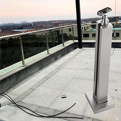 Pince pour poteau de balustrade en verre de clôture contre le vent pour terrasse