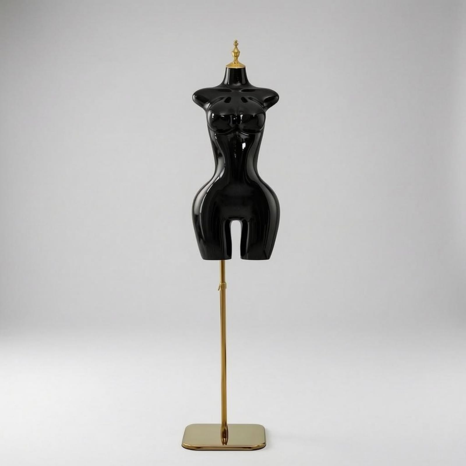 Schaufensterpuppe Damen Halbfigur Torso Büste Taille Hüfte Fuß Platte Stange Elegante Oberfläche Stabilisierte Präsentation Shopfenster Bekleidung für, Weiß