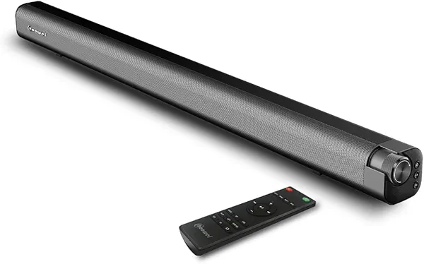 Chaowei Sound Bar for Smart TV 37 Inch 120W Bluetooth 5.0 Speaker with Builtin Subwoofers, 2.1Ch 3D Surround Sound System with 8 Speakers,7 Sound Modes,4EQ,AUX/HDMI ARCOPT\USBBT Connect
