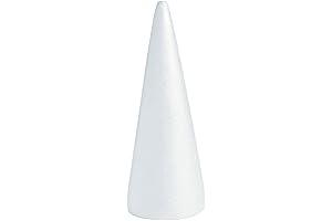 Foam Cones for Crafts, 12 Inch