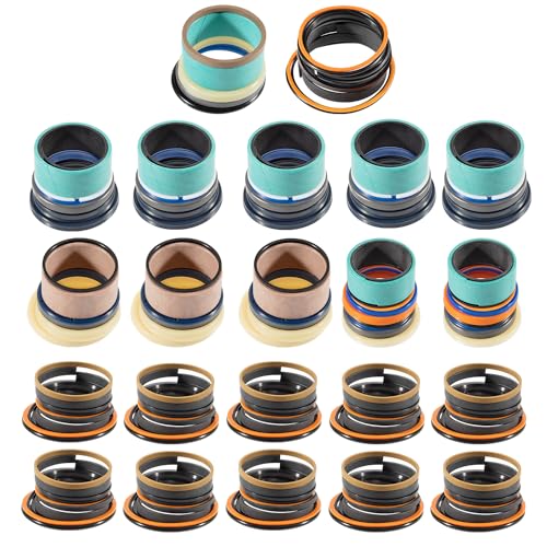 Image of Whole Machine Hydraulic Cylinder Seal Kit Replacement for Backhoe 310E Rebuild Repair Seals Kit Replaces AH212091 AH210484 AH147868 AH149813 AH149814 AH212585