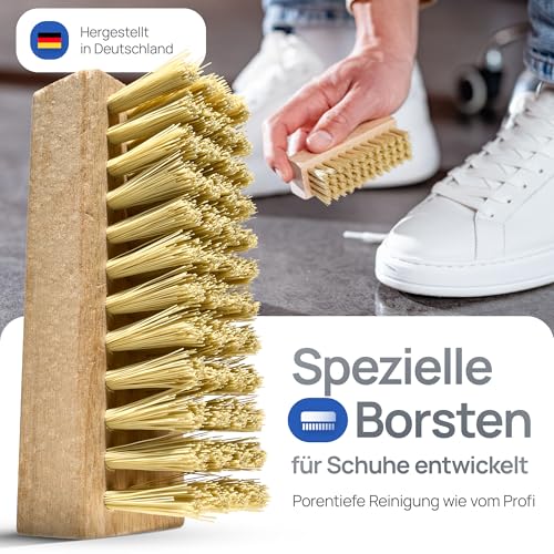 PRAXS® Sneaker Reiniger Set – Schuhreiniger & Sneaker Cleaner für Wildleder, Nubuk, Suede & Stoff – Schuhputzmittel inkl. Bürste
