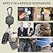 AIDSOTOU Badge Holder Retractable Clip Heavy Duty Carabiner Badge Reel Keychain with Breakaway lanyards for id Badges Cool Tactical ID Cards Holder