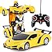 Déformation Voiture Robot Jouet, 2 en 1 Transformers RC Robot Car Télécommande Voiture Jouet, 1/18 RC Voiture à déformation avec télécommande Jouet Cadeau pour Enfants,Type C
