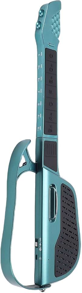 Asixxsix Guitarra inteligente sem cordas, dobrável, ideal para viagens e apresentações solo, com acordes sem cordas,fácil de tocar, para crianças, adolescentes e adultos iniciantes. (GREEN)