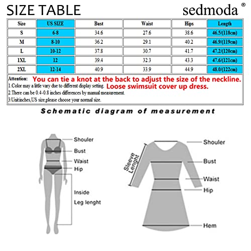 Sedmoda Women Sexy Crochet Swimsuit Cover Ups Halter Backless Deep V Mesh Sheer See Through Beach Long Dress #TOP4