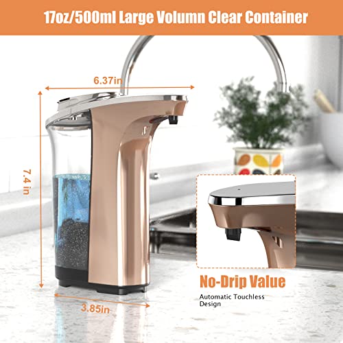 Pzotruf YM-201 Automatic Soap Dispenser,Touchless Dish Soap Dispenser 17Oz/500Ml thumb #6