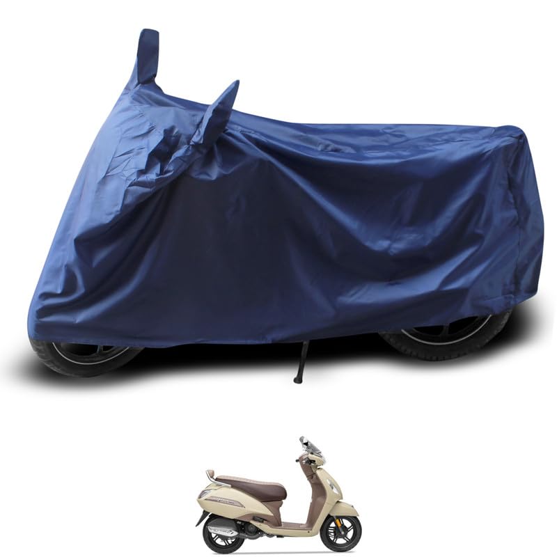 Image of SHAH BROTHERS Water Resistant Bike Cover Compatible for TVS Jupiter Classic Motorcycle /Bike Body Cover - Navy