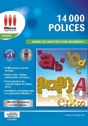 14 000 Polices de caractère