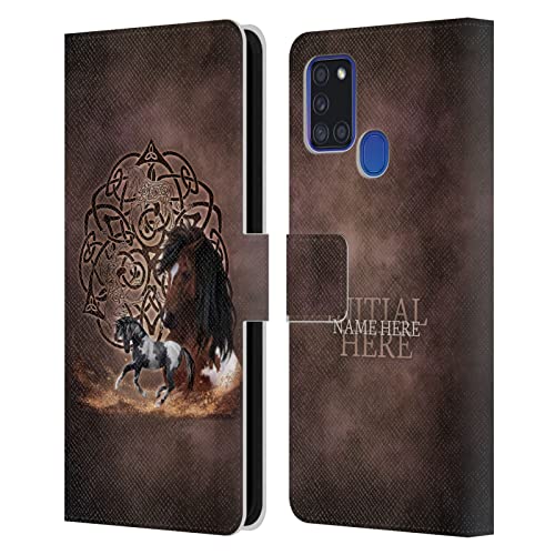 Coque portefeuille Samsung Galaxy A21s avec porte-carte et rabat de protection intégral