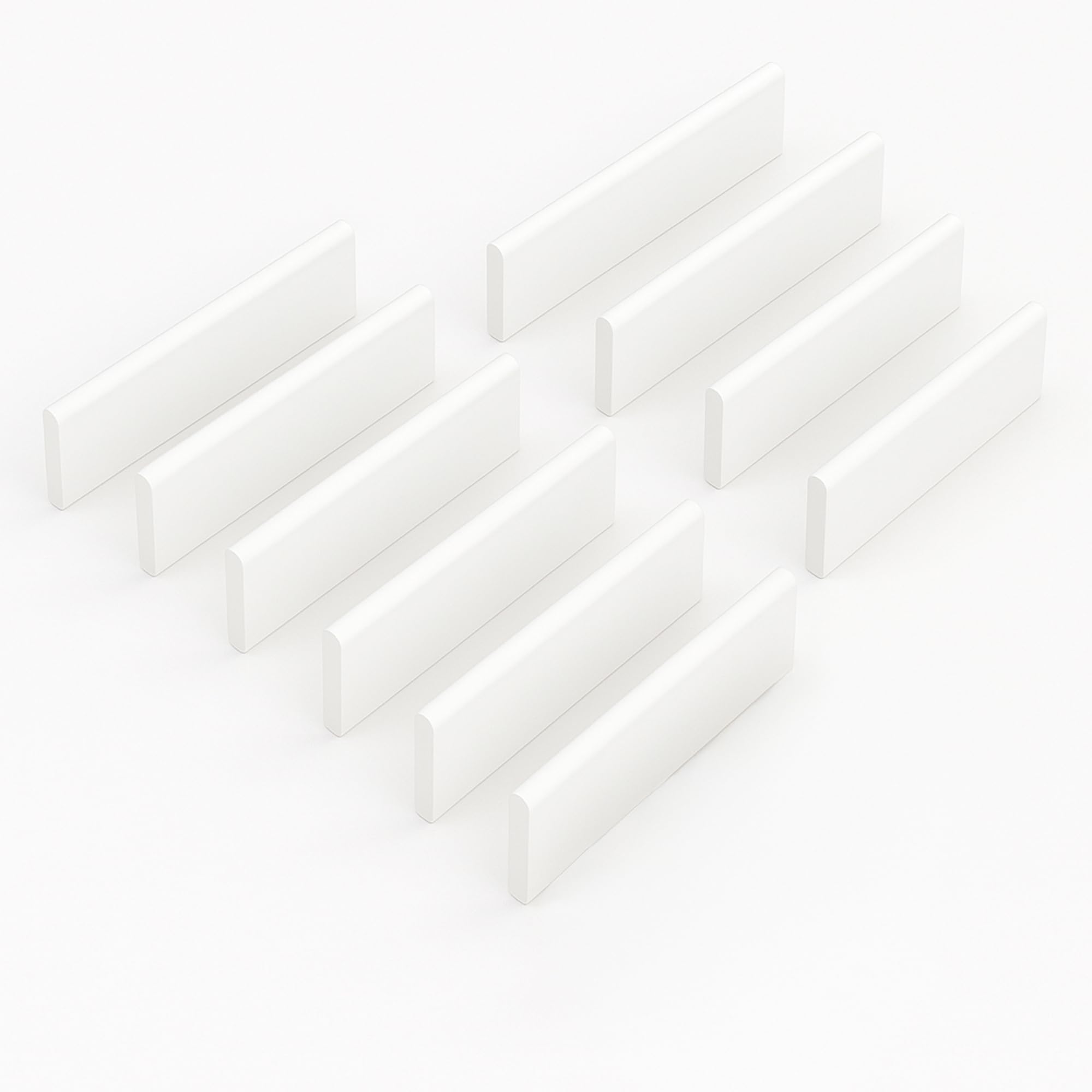 45mm x 2m White uPVC Window & Door Finishing Trim – 10 Pack