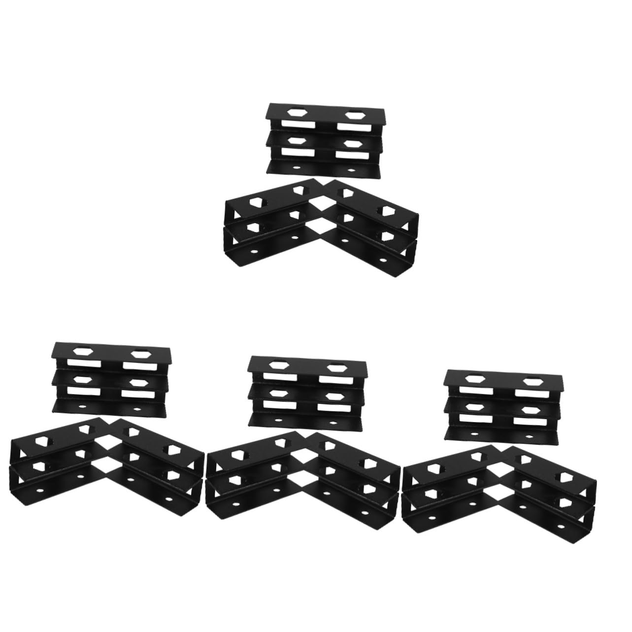 NUOBESTY 4 Juegos De Soporte De Doble Capa Debajo del Escritorio Soporte De Escritorio para Computadora Portátil Soporte para Computadora Portátil Soporte para Computadora Portátil De
