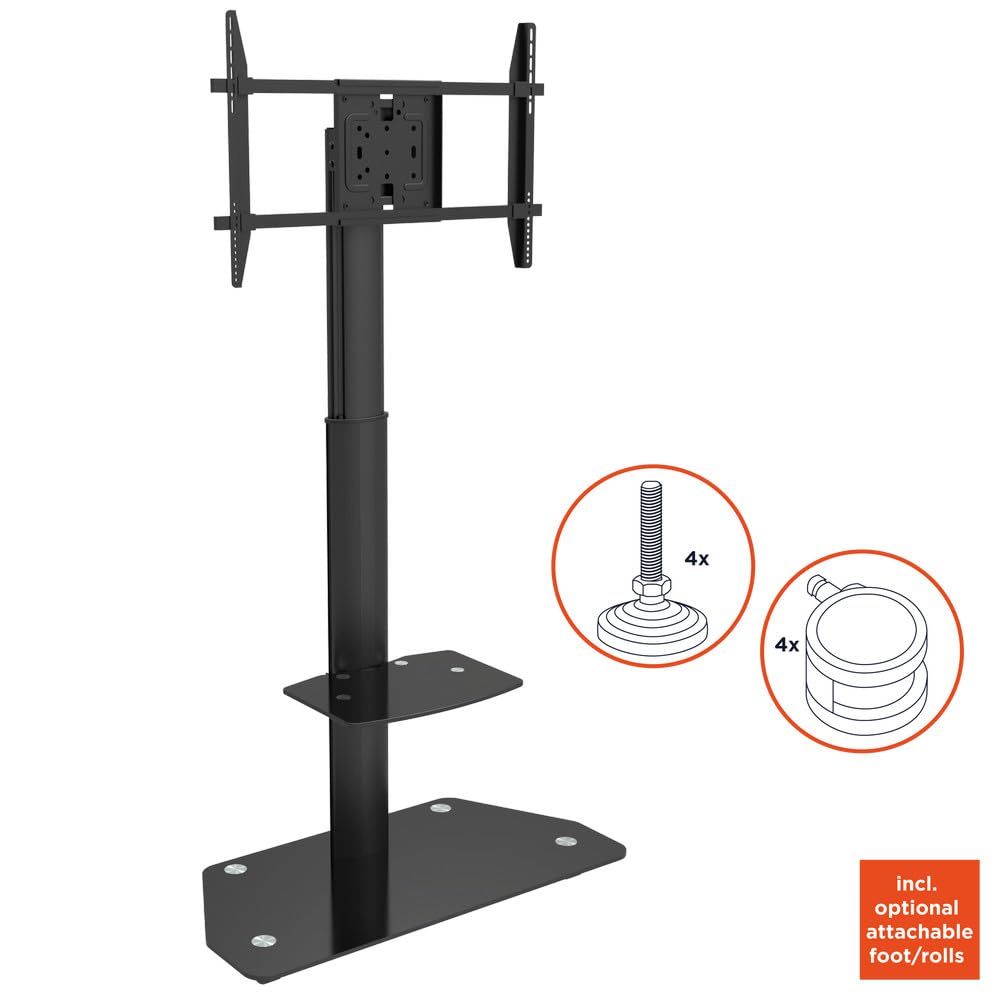 celexon Pro Displayständer/Rollwagen Portrait | 32-70" | verstellbar 64cm