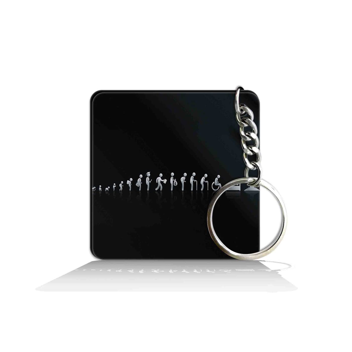 party gift Printed Square Keyring Keychain for Bag Wallet Purse Bike Car Cycle Lock Key House Keys 056-picture-34