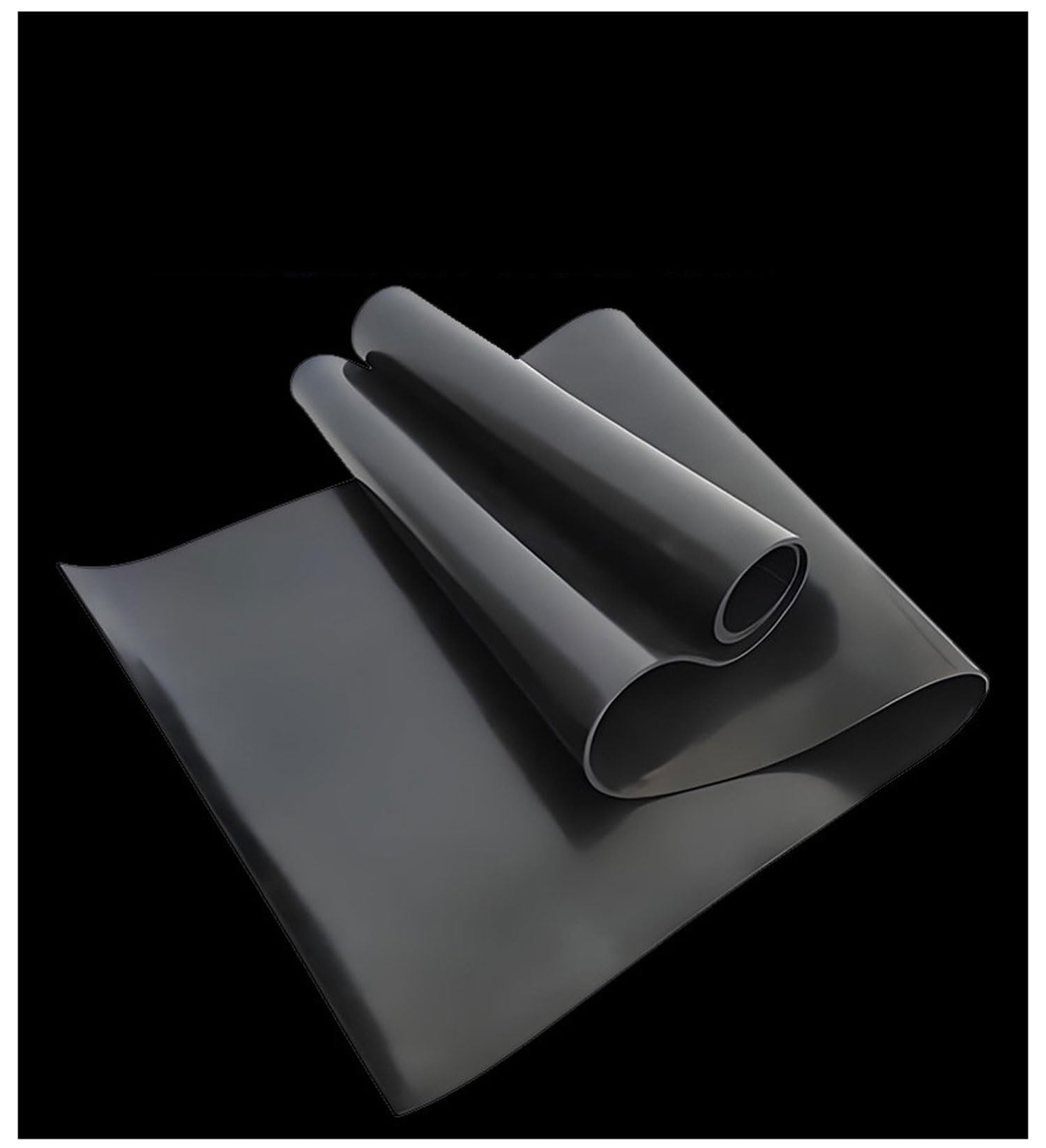 Neopren Gummiplatte 50x50cm Schwarz Zuschneidbar für Dichtungen