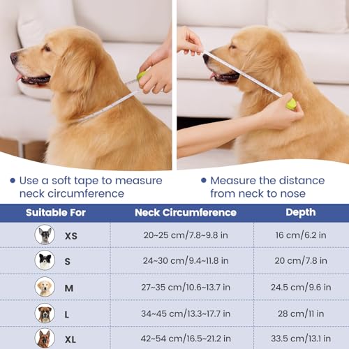 PETTOM Soft Dog Cone Collar, Adjustable Dog Recovery Cone Collar, Reflective Bands Breathable Elizabethan Collar for Large Medium Small Dogs Anti-Bite Anti-Lick Protective Wound PETTOM Soft Dog Cone Collar, Adjustable Dog Recovery Cone Collar, Reflective Bands Breathable Elizabethan Collar for Large Medium Small Dogs Anti-Bite Anti-Lick Protective Wound