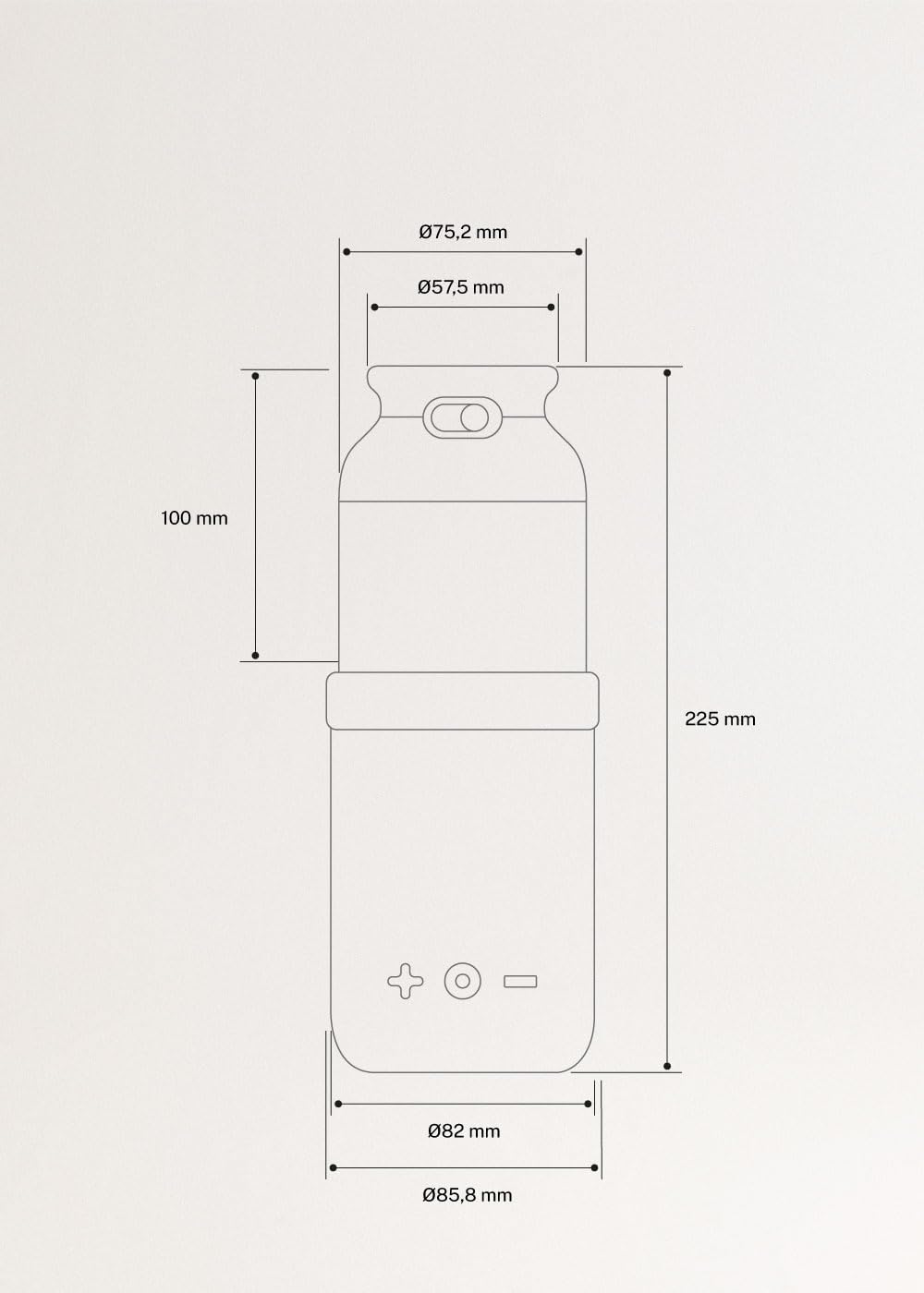 CREATE/BABY PORTABLE MILK WARMER/Termo calentador de leche y agua para biberones verde sage/Selector de temperatura, para leche materna y de fórmula, capacidad de 310 ml, libre BPA/PFOA, 35W