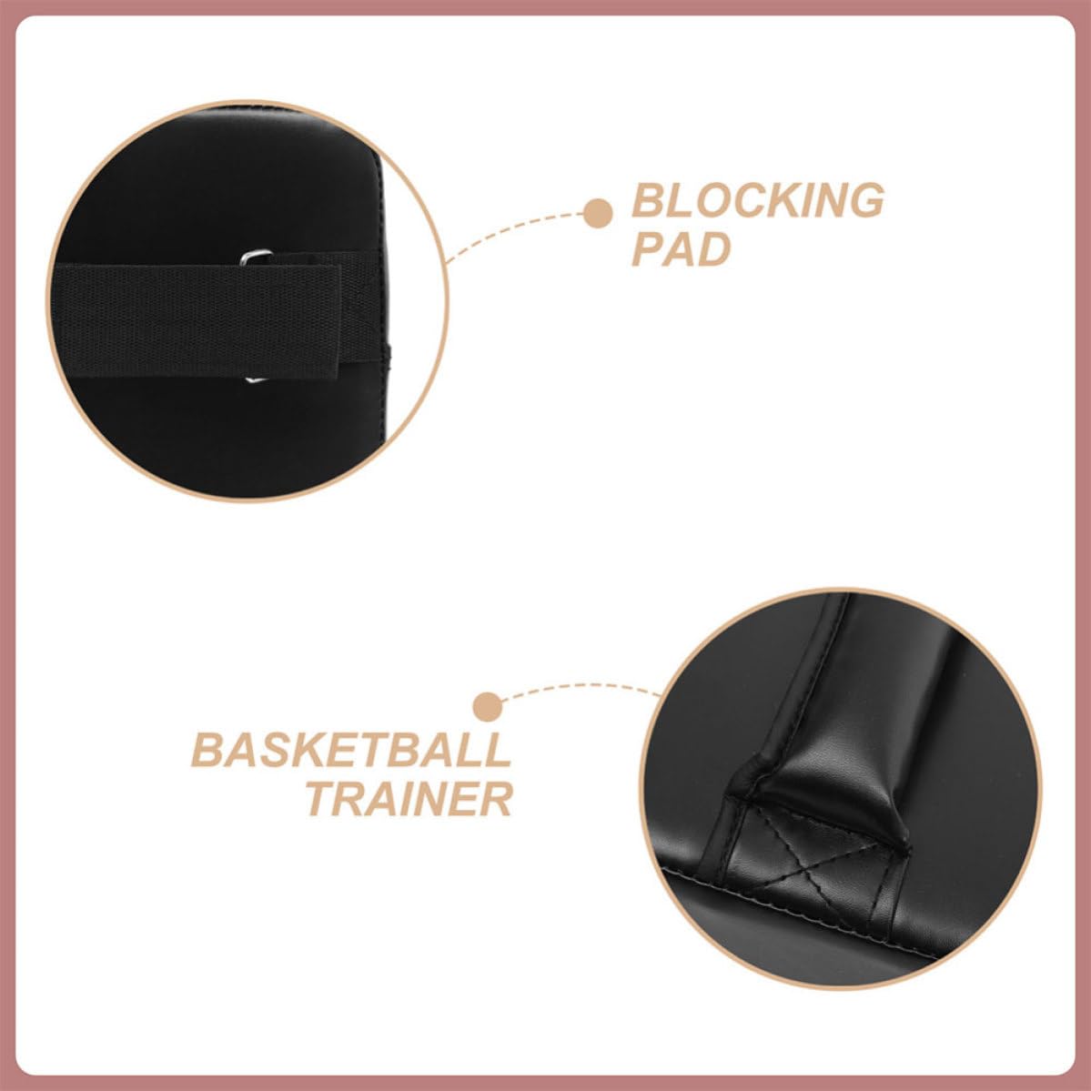 Kichvoe Attrezzi da Allenamento Basket 2 Pezzi Cuscino di Bloccaggio Basket in PVC Pu Leather Epe Foam per Allenamento di Agilità e Sviluppo Visivo per Giovani