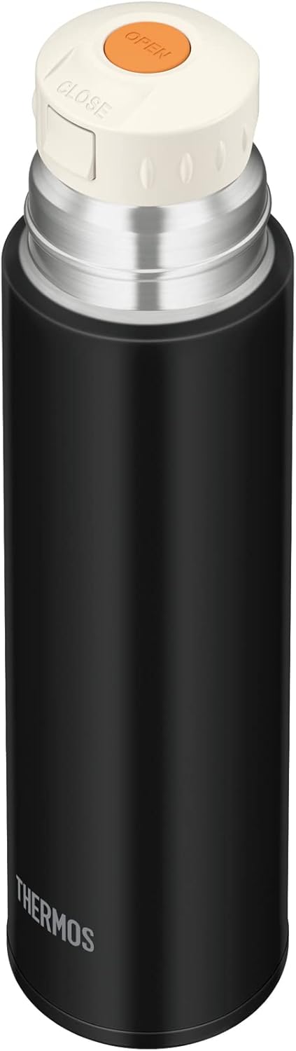 Thermos FFM-502 STB Stainless Steel Water Bottle, Cup Type, 16.9 fl oz (500 ml), Stone Black