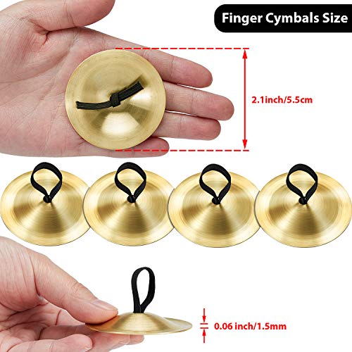 Boao BOAO-FINGER CYMBALS-01 6 Pieces Finger Cymbals Belly Dancing Finger Dance Finger Zills Dance Finger Musical Instrument thumb #1