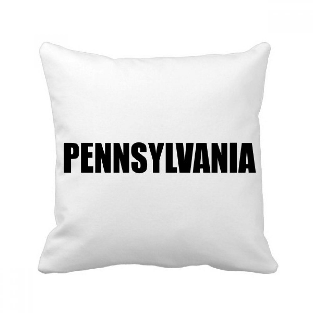 Coussin Pennsylvania Ville carré, le cadeau déco idéal de 40 x 40 cm pour vos proches