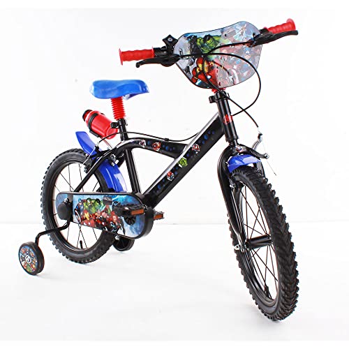 Bicicleta Infantil Avengers 16" Unisex, Azul y Rojo.