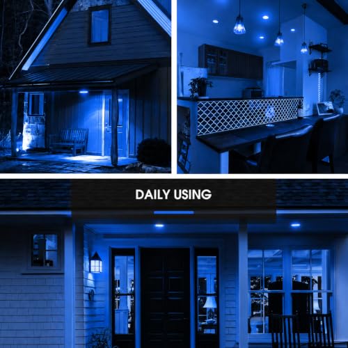 Image of L LOHAS LED Blue Flood Light Bulbs, PAR30 Flood Light Bulbs Outdoor
