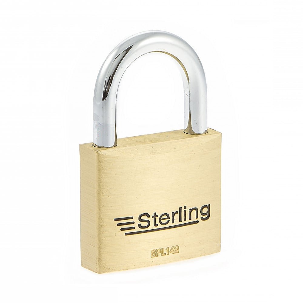 Sterling BPL142 40mm Double Locking Brass Padlock