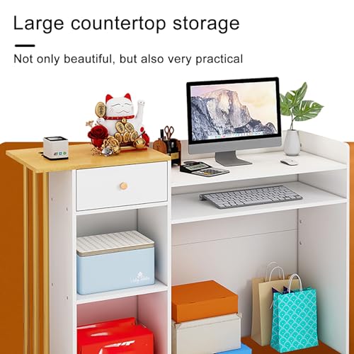 Comptoir de caisse simple avec tiroirs pour magasin et vente au détail - 4