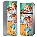 MEGADECOR Adesivo decorativo in vinile per frigorifero, speciale senza bolle, per signora con cellulare, stile Pop Art (185 cm x 70 cm)