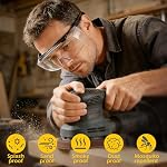 2 Pack Safety Glasses Over Glasses,Anti-Fog & Scratch Goggles, Protection Glasses Protective Eyes Glasses for Men and Women