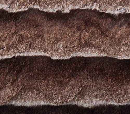 Tache 63 X 90 Inch Elegant Golden Dark Brown Faux Fur Super Soft Warm Sherpa Throw Blanket, Twin Size #TOP1