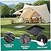 Cunlvyyds Camping Shower Mat 41x41'' Collapsible Shower Base with Wrapped Edges Rapid Drainage Waterproof Shower Pan with Heavy Duty Bottom for Outdoor Shower Camping,Mat,