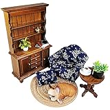 ZoomCrack 1/12th Scale Dollhouse Furniture Set Doll House Study or Living Room Doll House...