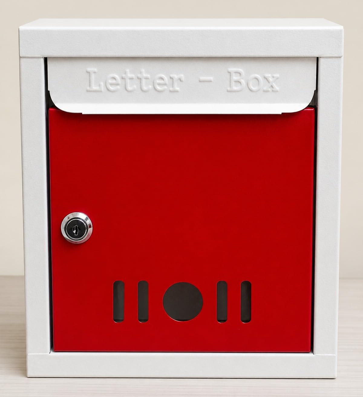 Parth Market Heavy Metal Letter Box Wall Mount Mailbox Red | 9×11×3 inch Post Box with Key Lock for Home Gate Office Apartment Society Use | Weather Resistant Secure Document Storage Box Donation Box-image-21