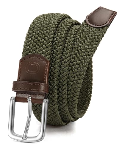 Image of CHAOREN Mens Belt - Braided Stretch Golf Belt for Men 1 3 /8 inch- Gift for Golf Pants Casual Shorts Jeans