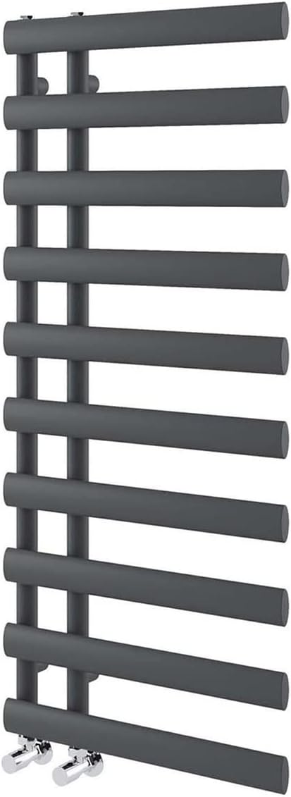 Go Bathrooms Denver Grey Towel Radiator 1610 x 500 Heated Towel Rail ...
