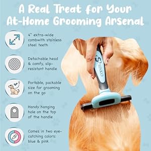 Sinko-Deshedding-Dog-Brush-Professional-Dog-Deshedding-Brush-Dog-Brush-for-Shedding-Pet-Deshedding-Tool-Cat-Deshedding-Brush-Fur-Deshedding-Brush-Pet-Hair-Remover-for-Cats-and-Dogs-Blue - Cucciolini Doodles   Sinko-Deshedding-Dog-Brush-Professional-Dog-Deshedding-Brush-Dog-Brush-for-Shedding-Pet-Deshedding-Tool-Cat-Deshedding-Brush-Fur-Deshedding-Brush-Pet-Hair-Remover-for-Cats-and-Dogs-Blue