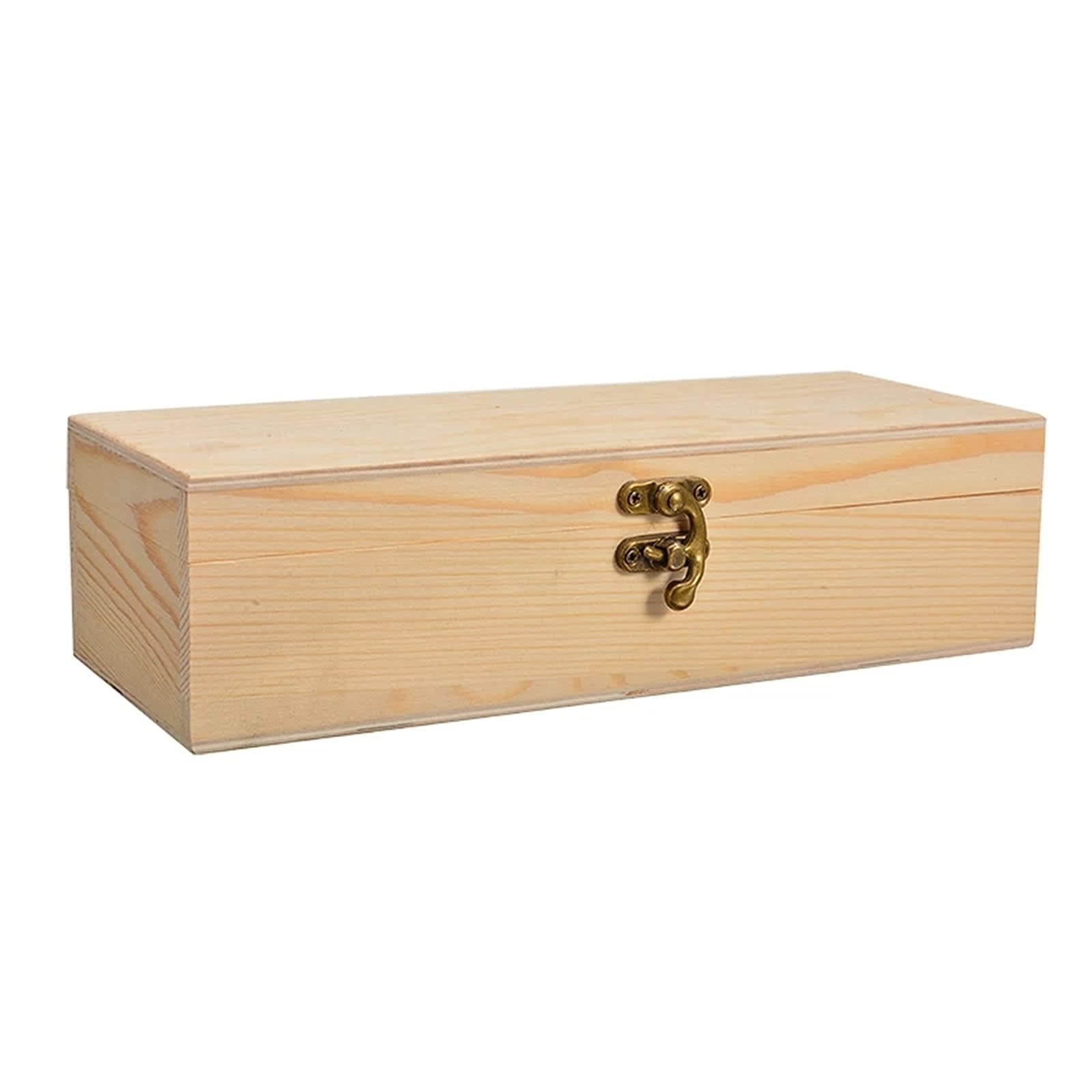 Etui na zegarek Pudełko na zegarek Pojemnik na herbatę 4-przedziałowe drewniane pudełko do przechowywania Biżuteria na herbatę Pojemnik na zegarek z zamkiem do domowego rękodzieła Pudełko na
