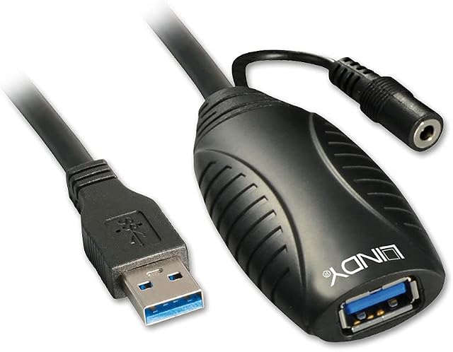LINDY 43156 10m USB 3.0 Active Extension Cable,Black